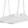 A hanging square flat LED light