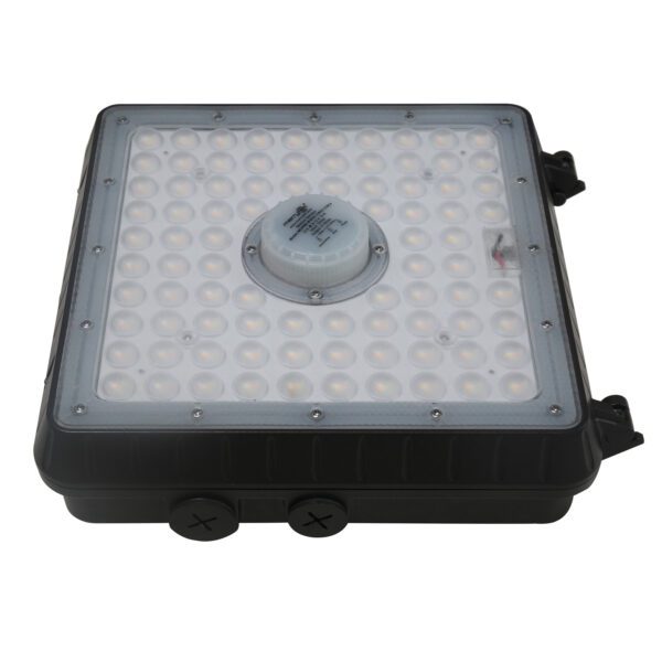 A square LED canopy lighting