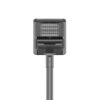 A solar panel tower light