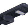 A solar panel with one LED flood light