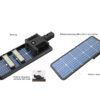 A bi-facial monocrystalline silicon solar panel