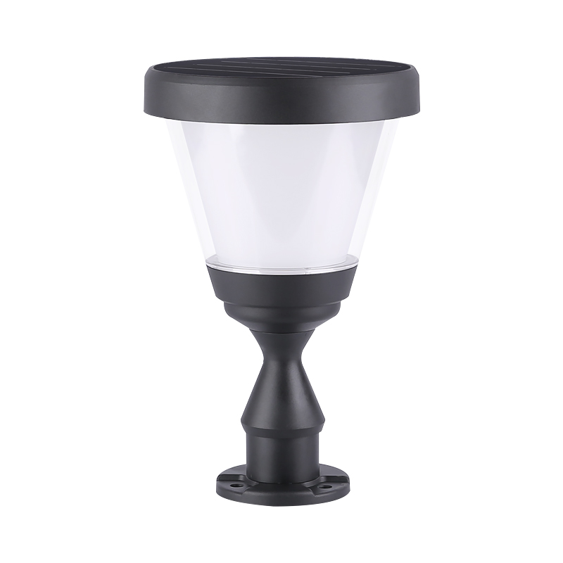 Two solar outdoor lights